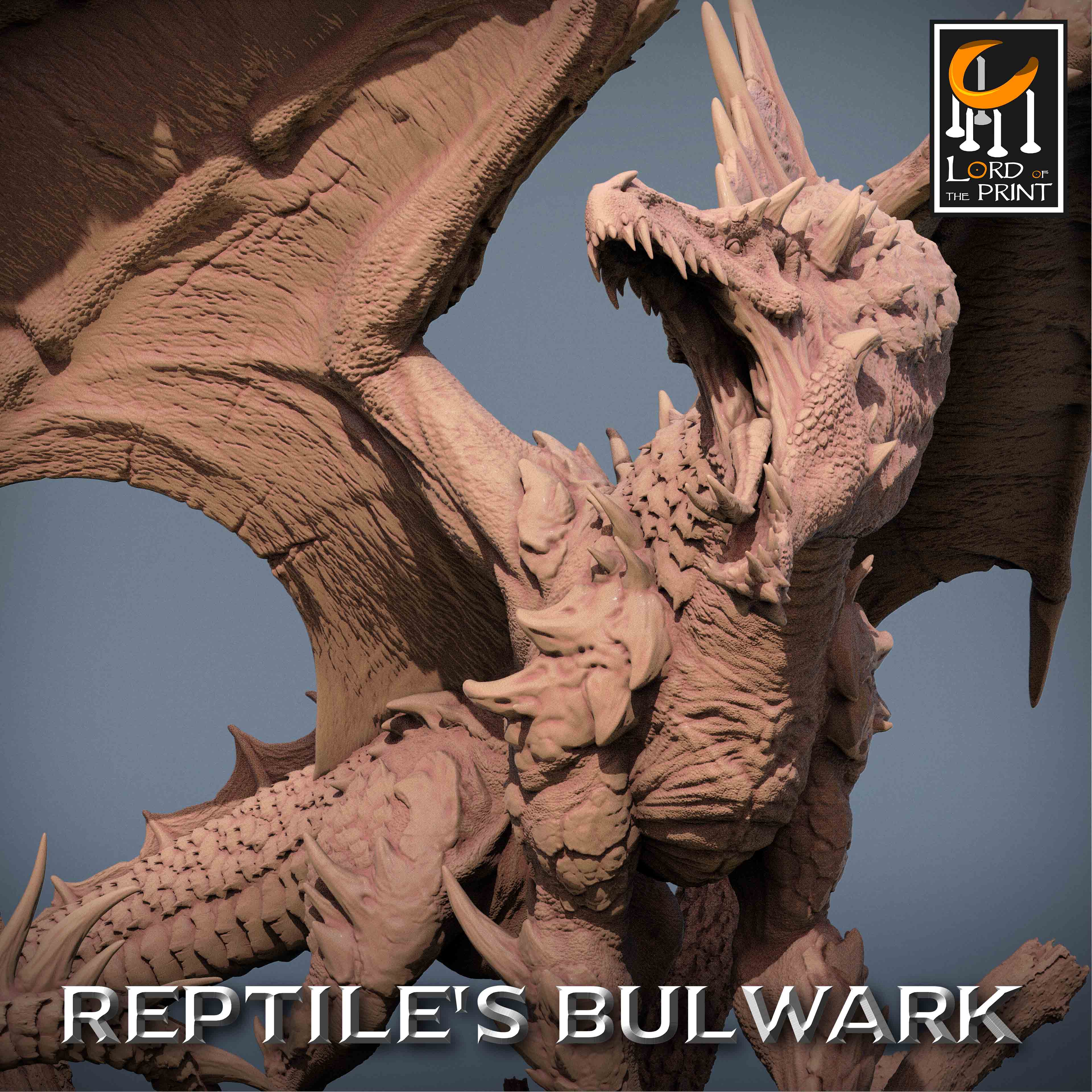 Green Chromatic Dragon Legendary | Lord of the Print | Reptile's Bulwark | RESIN | Fantasy | DnD | RPG Tabletop | Miniature | Dragon | BBEG