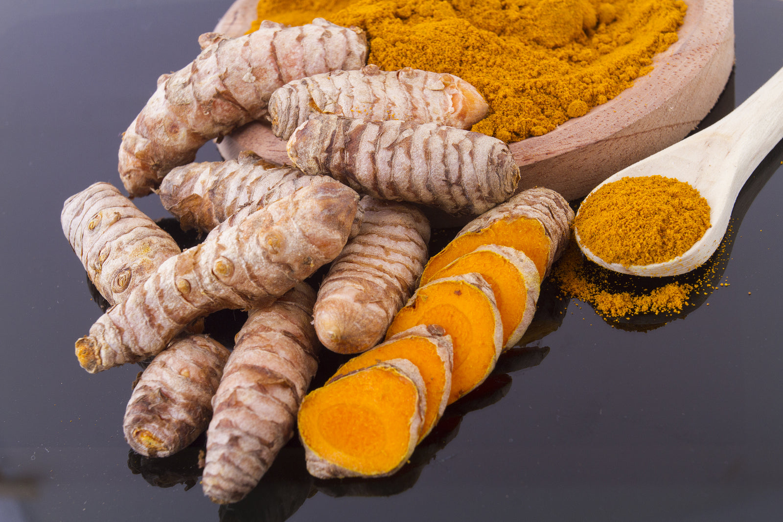 Curcumin pictured in its many different forms Turmeric is added in integrative medicine for joint relief