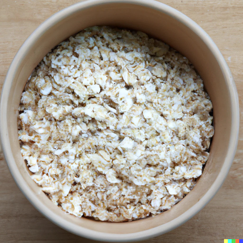 A photo of whole uncooked oats in a bowl