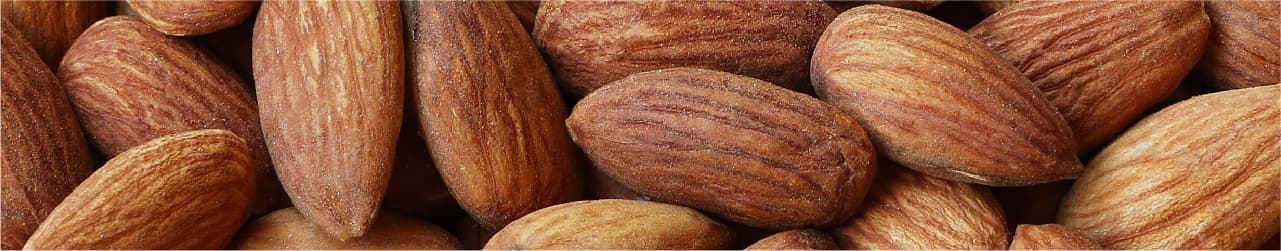 Almonds: 1 ounce (28 grams) - 0.3 mg - 23% RDA