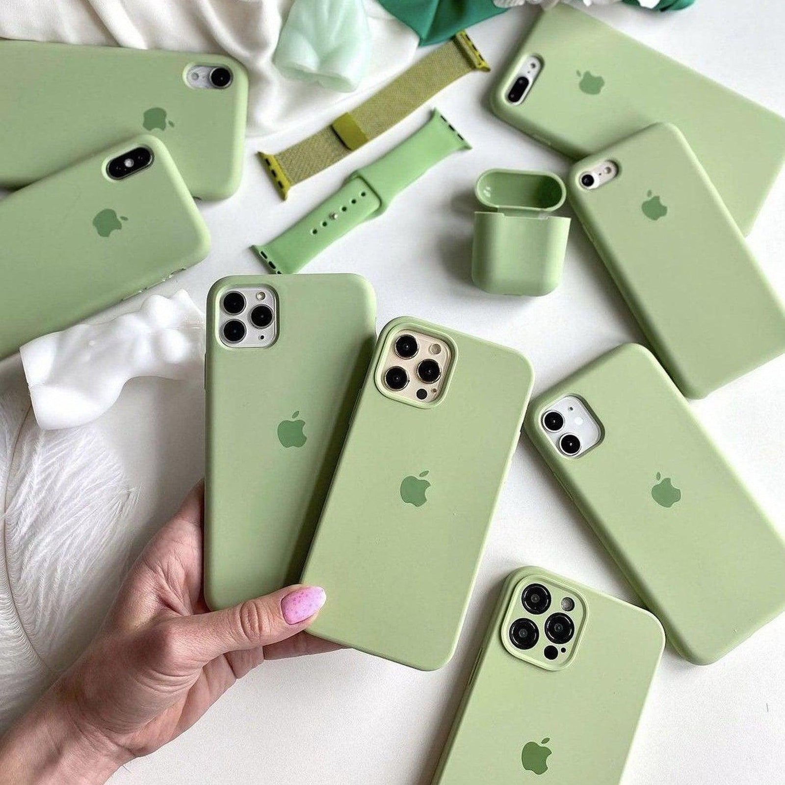 Apple Silicone Case Green Anca's Store 