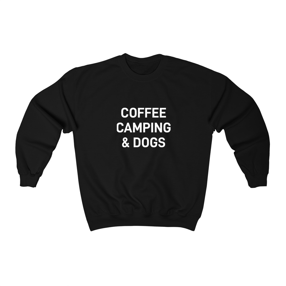 image for Coffee Camping & Dogs - Crewneck Sweatshirt