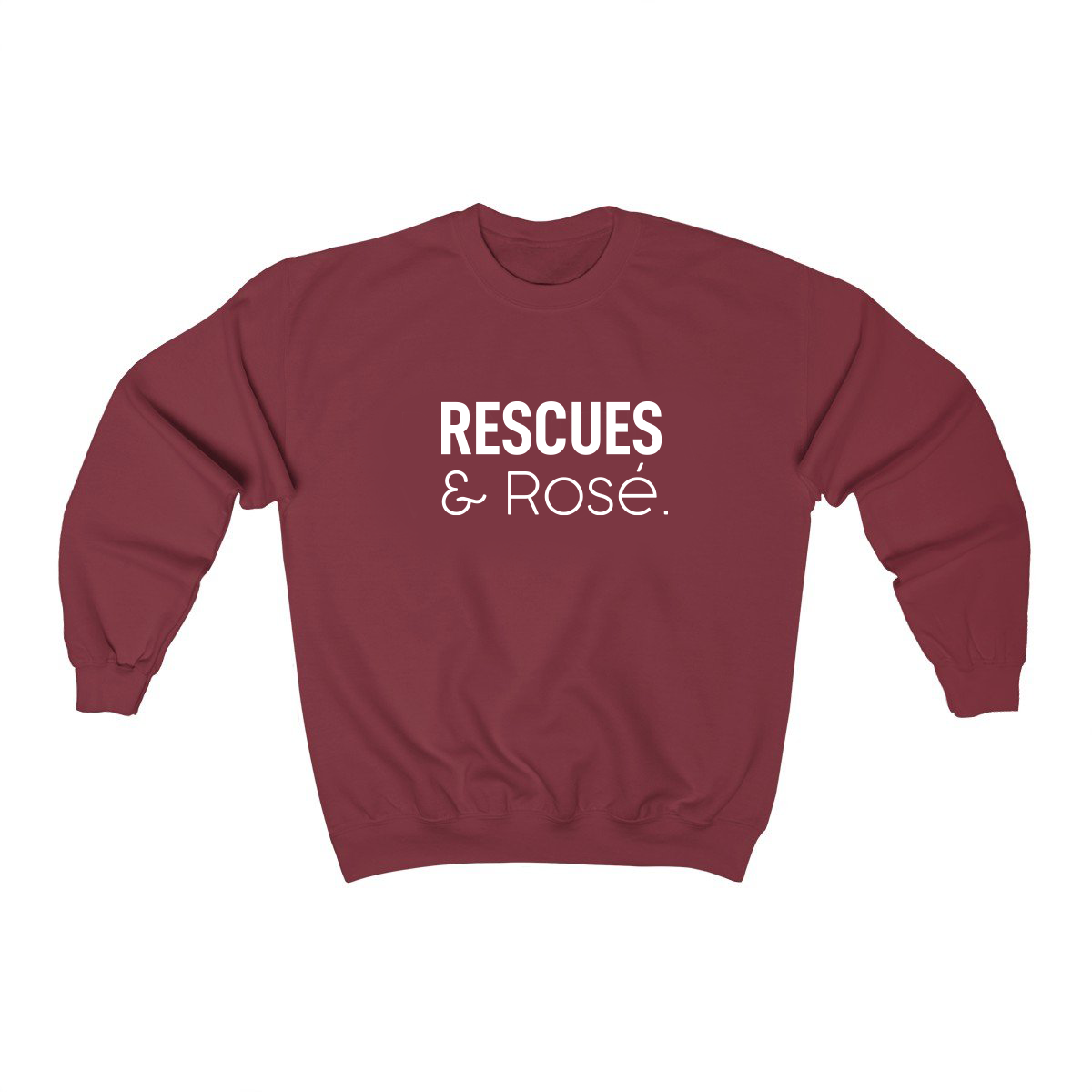 image for Rescues and Rosé - Crewneck Sweatshirt