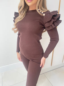 Long Sleeve Ribbed Unitard - Grey