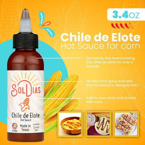 chile de elote, hot sauce for corn dishes