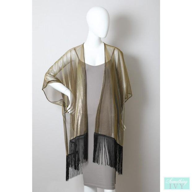 gold sheer shawl