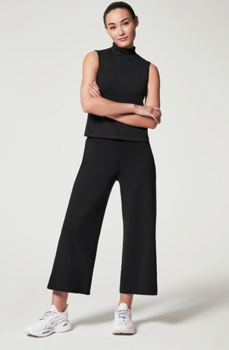 Spanx Airessentials Wide Leg Pant Very Black – The Blue Collection