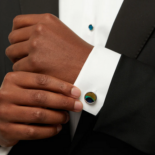 Bear Guinea Feather Cufflinks