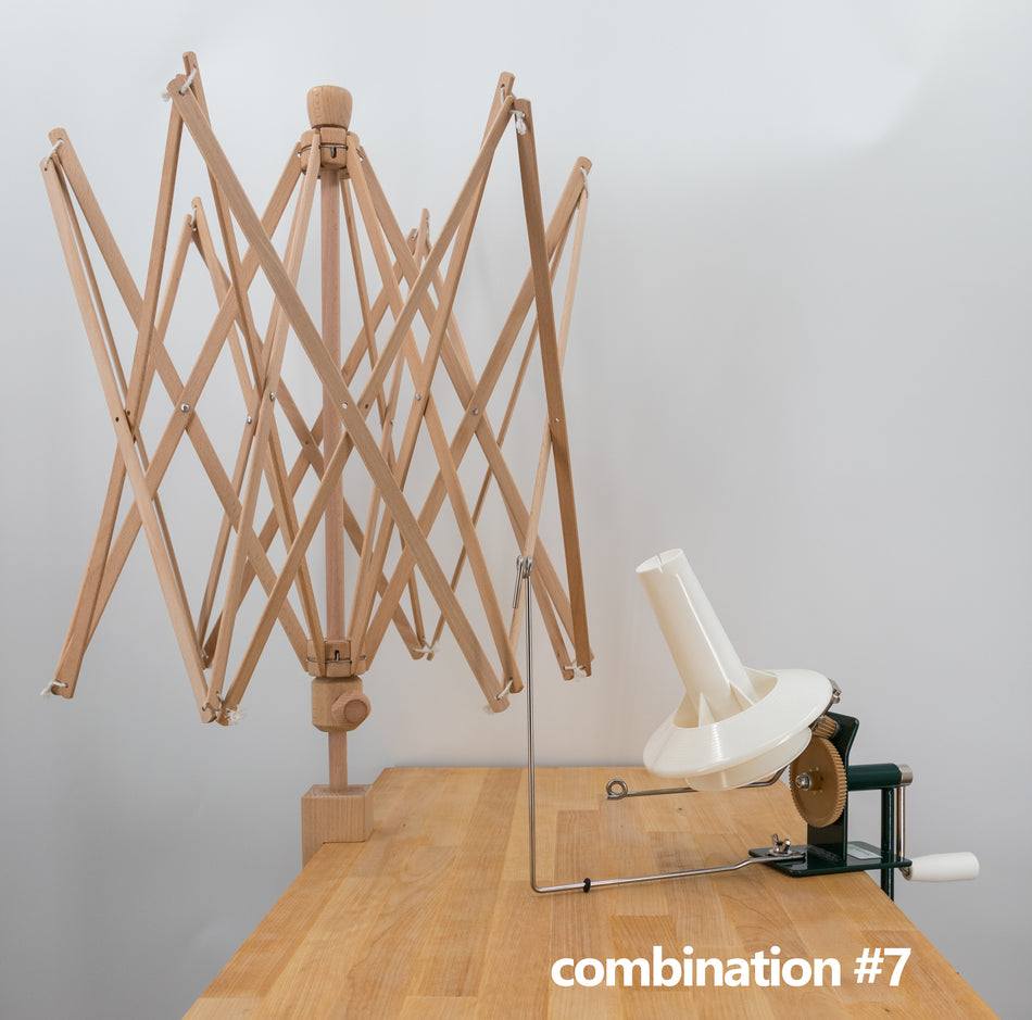Stanwood Needlecraft - Wooden Umbrella Swift Yarn Winder - Medium, 6 ft