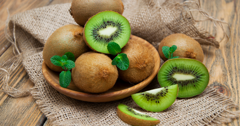 kiwi fruit in a basket