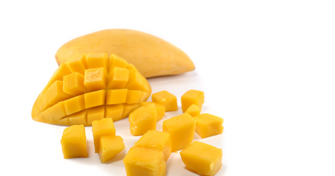 Sliced mangoes