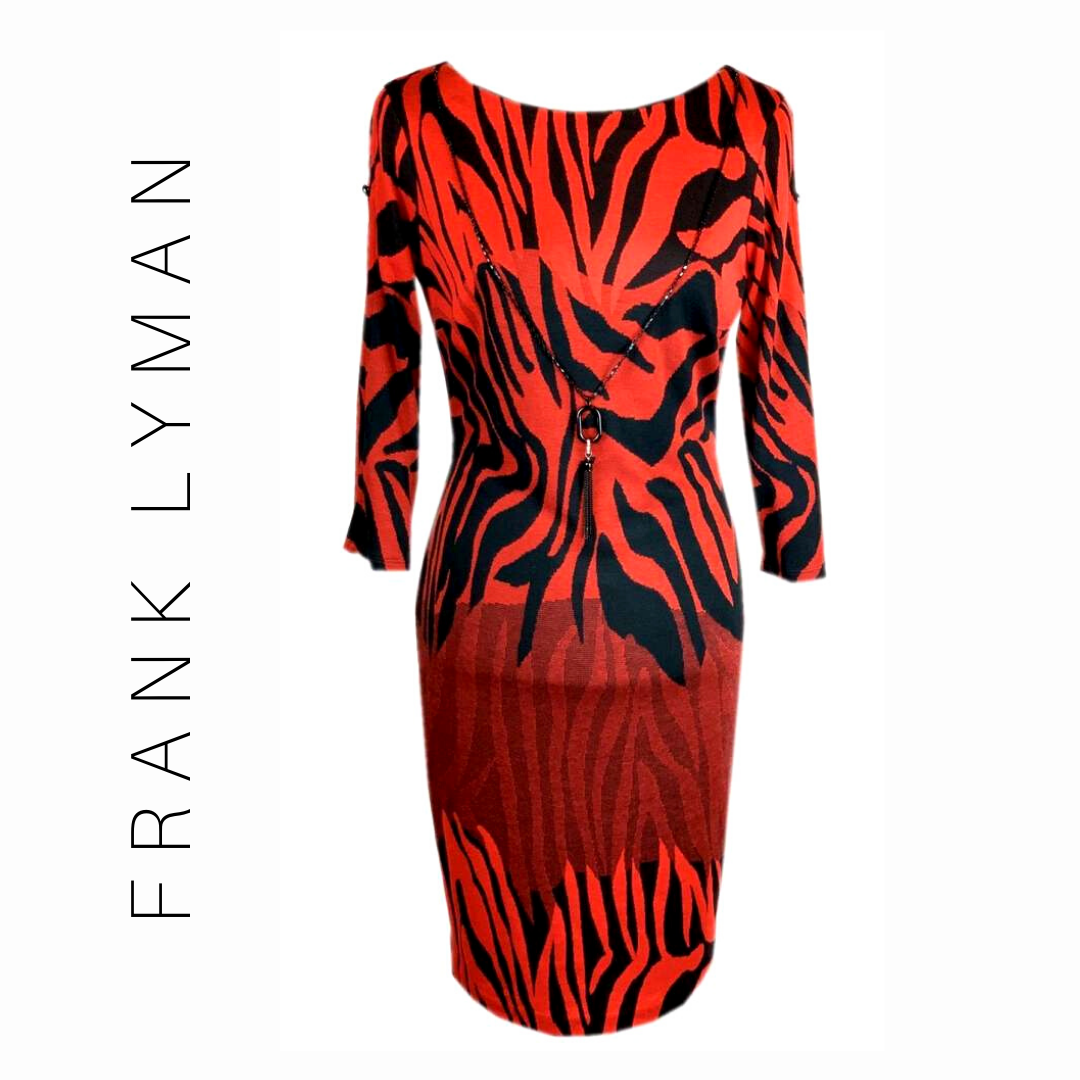 frank lyman red dress