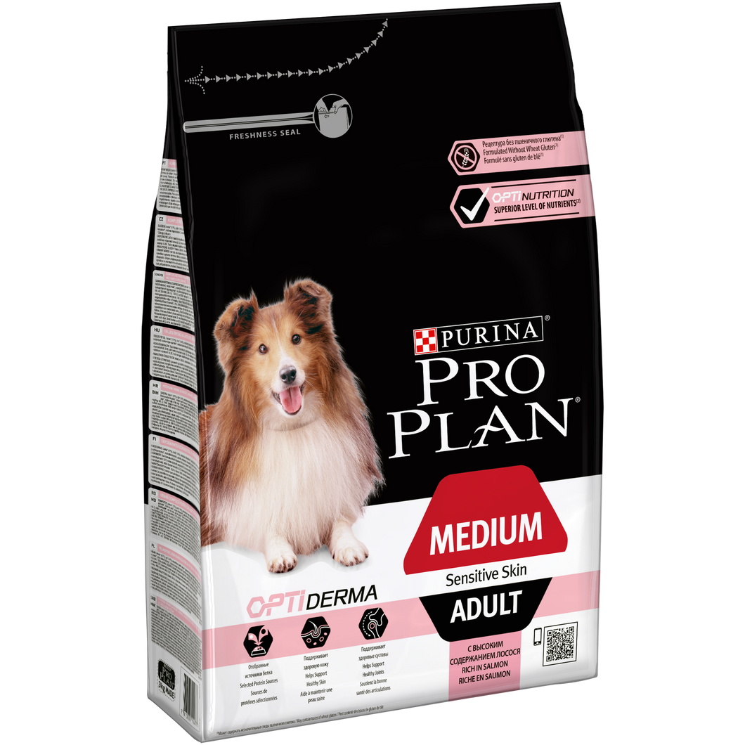 PURINA® PRO PLAN® Dog Medium Adult Sensitive Skin with OPTIDERMA® – Three Snouts-The Bakery