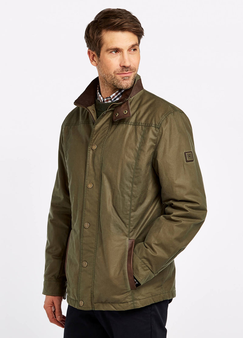 Carrickfergus Waxed Jacket - Dusky Green – Dubarry Australia