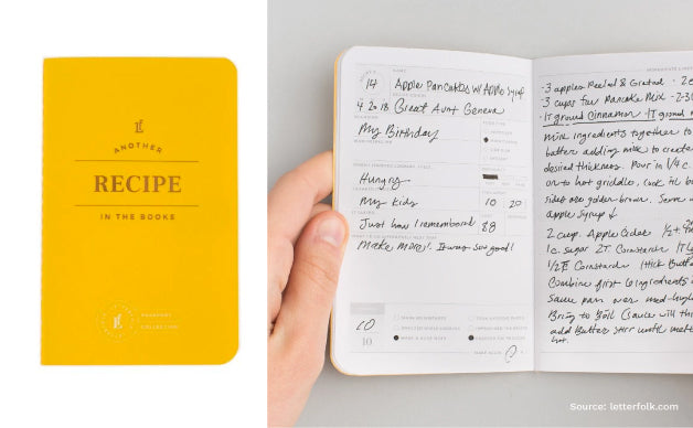 Letterfolk Recipe Passport Notebook