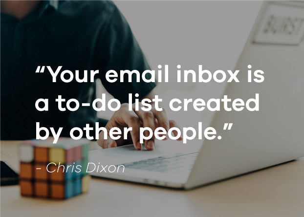 "Your email inbox is a to-do list created by other people." Chris Dixon, Photo by Matthew Henry