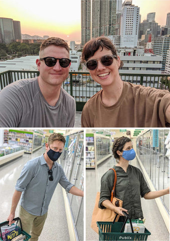 Co-founders Nate and Lindsay in Hong Kong and Publix