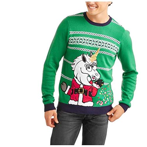 santa on unicorn sweater