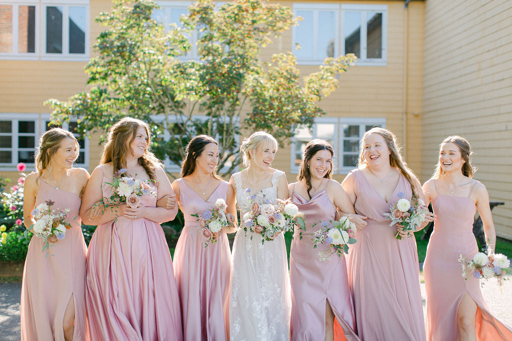 Bride and bridesmaids at Semiahmoo Resort