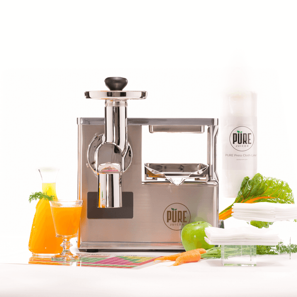 Productiecentrum de wind is sterk grens Two-Step Hydraulic Cold Press Juicer | PURE Juicer