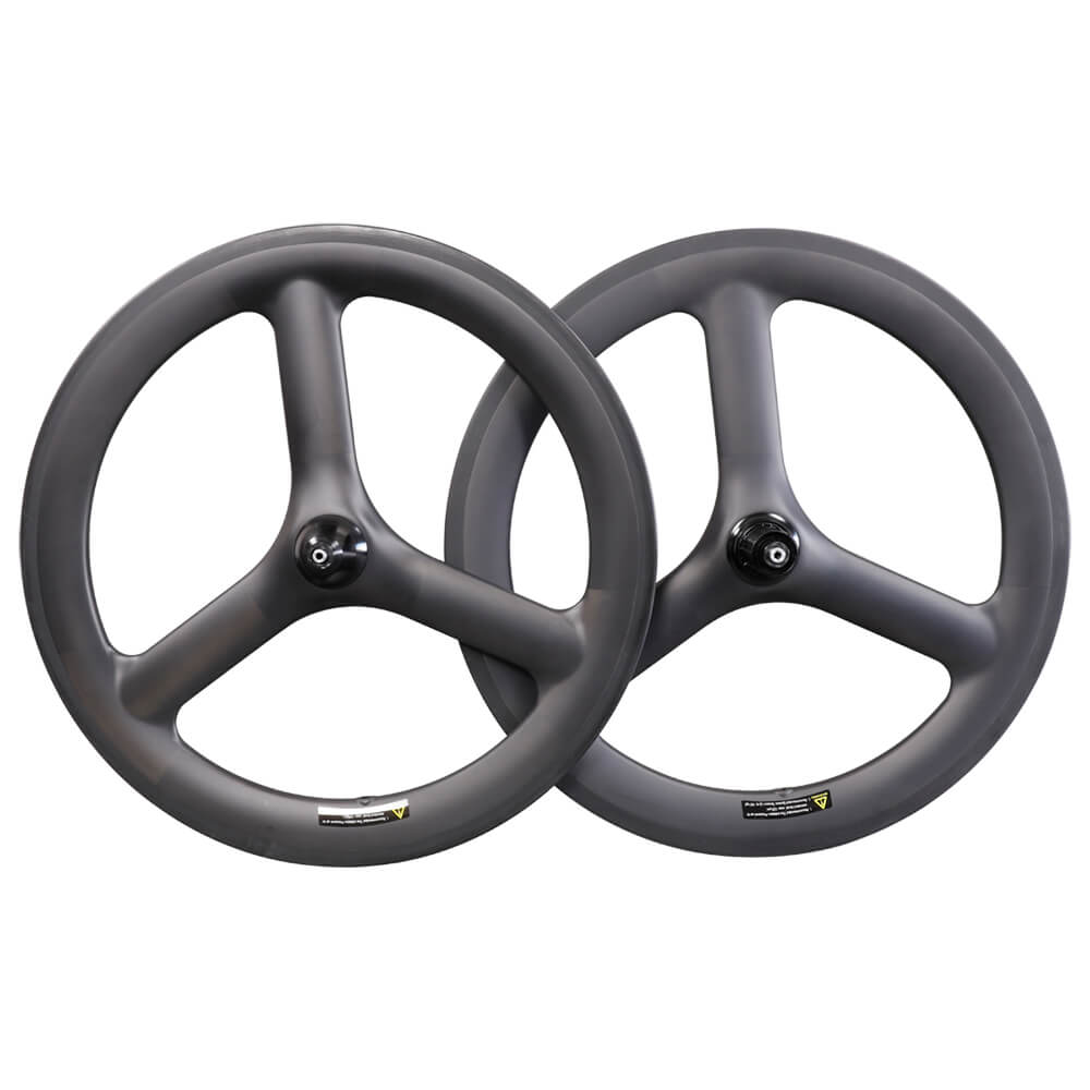 ICAN Carbon 20 inch 3 Spoke Wheelset for BMX bike /Folding bike/Road Clincher Tubeless Ready | ICAN Wielen