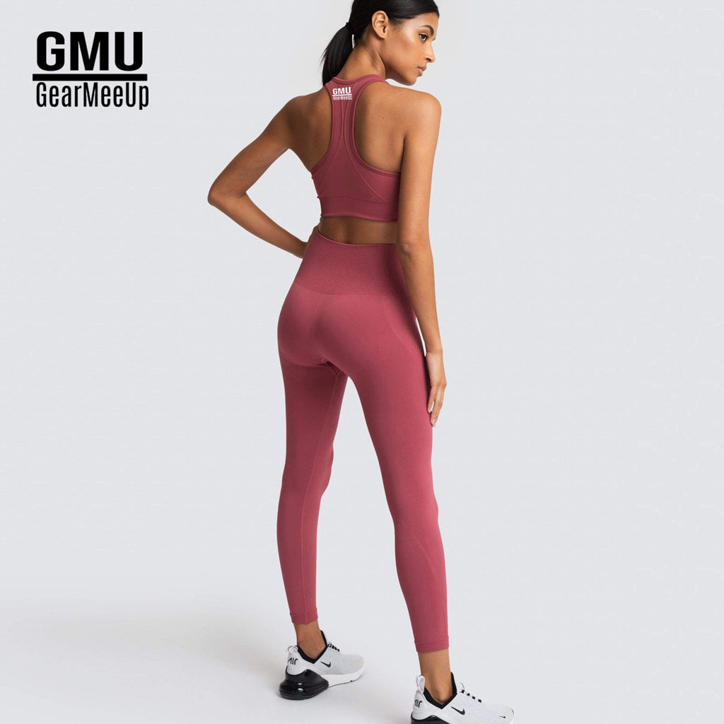 GearMeeUp Tempo Rib Seamless Activewear Set