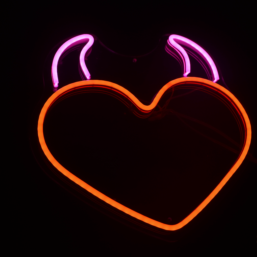 Heart & Horns Neon Wall Lights