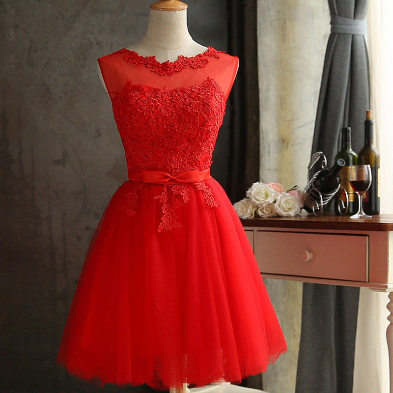 red short summer dress