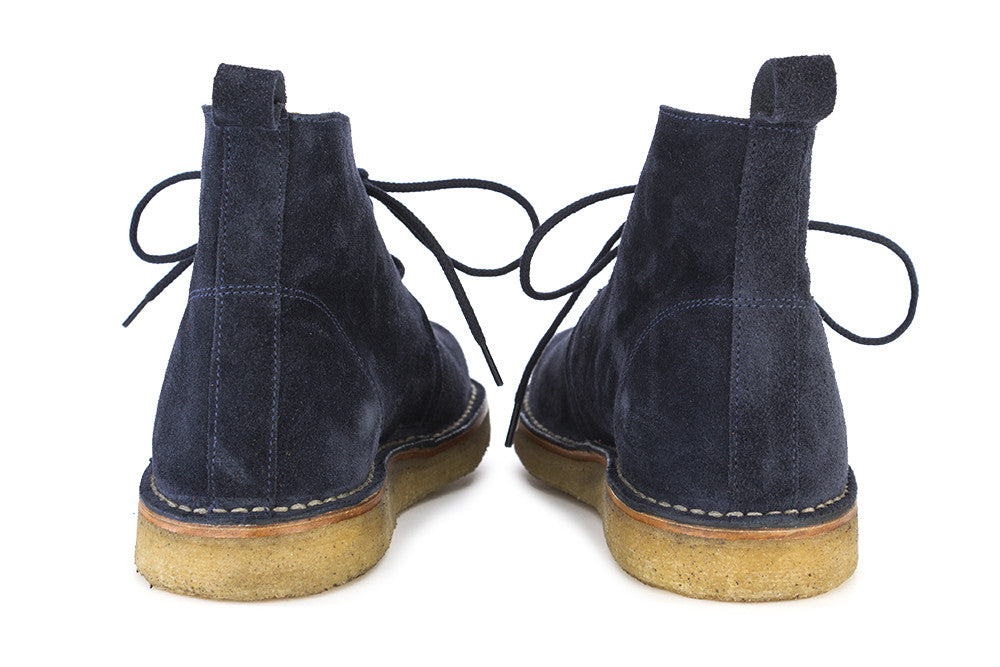 Desert boots dark blue suede | MODEMOUR 