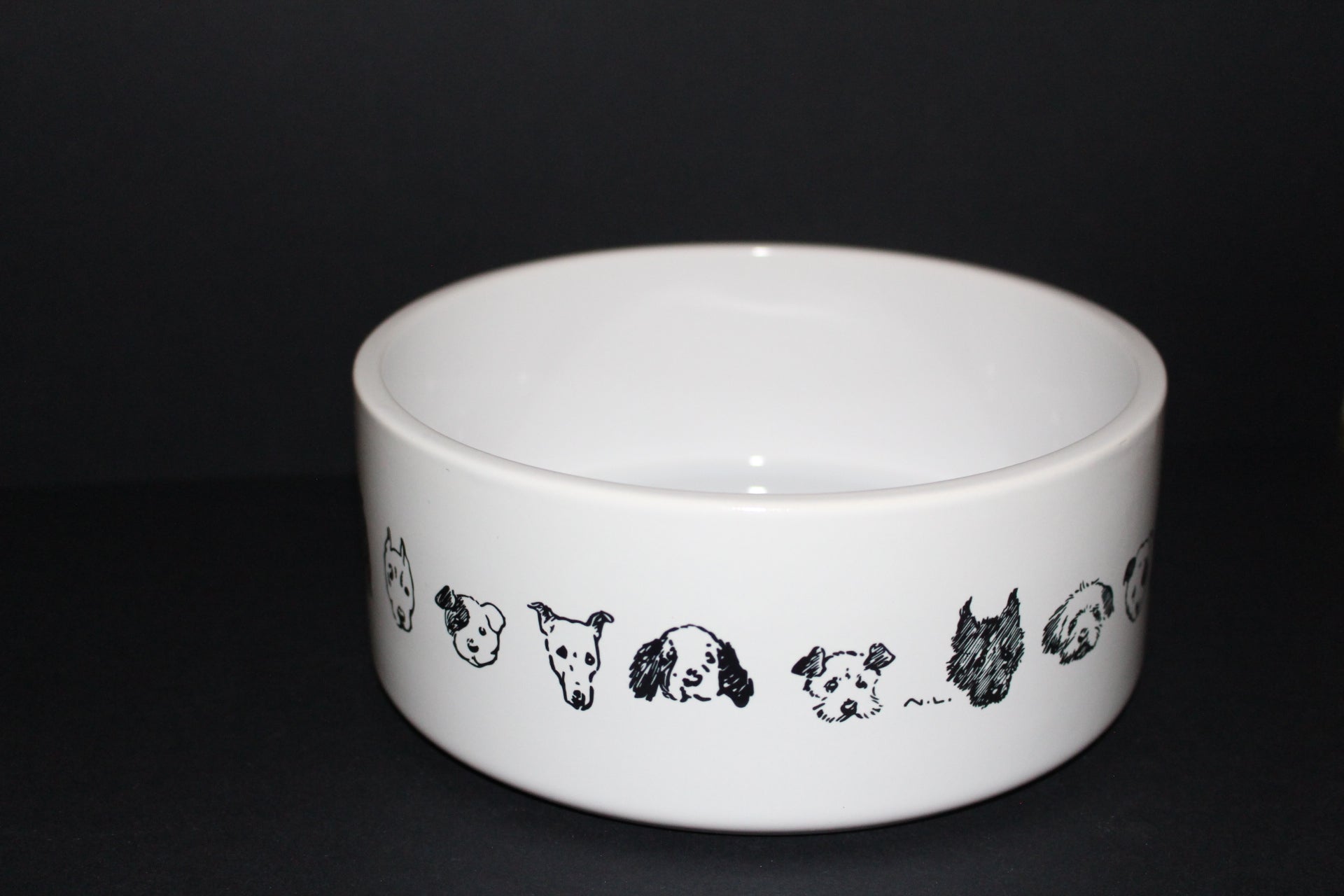 Large ceramic sales dog bowls