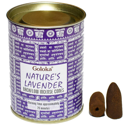 Backflow Incense Cones - Natures Lavender | Crystal Karma by Trina