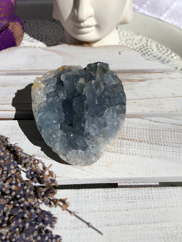 Celestite Cluster Egg Shaped | Crystal Karma by Trina