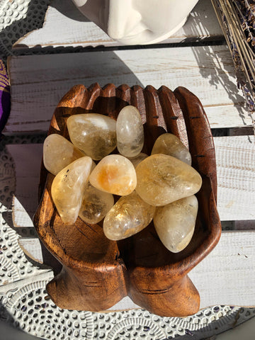 Citrine Tumble Stone Large | Crystal Karma by Trina