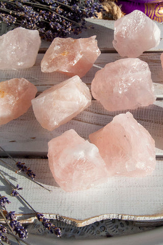 Rose Quartz Roughs | Crystal Karma by Trina