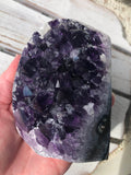 Amethyst Standing Cluster Polished Edge #55