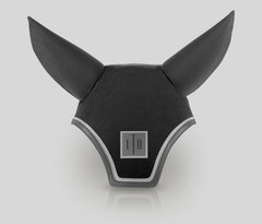 Front view of a SilentFit Ear Bonnet with a double square patch and double trim.