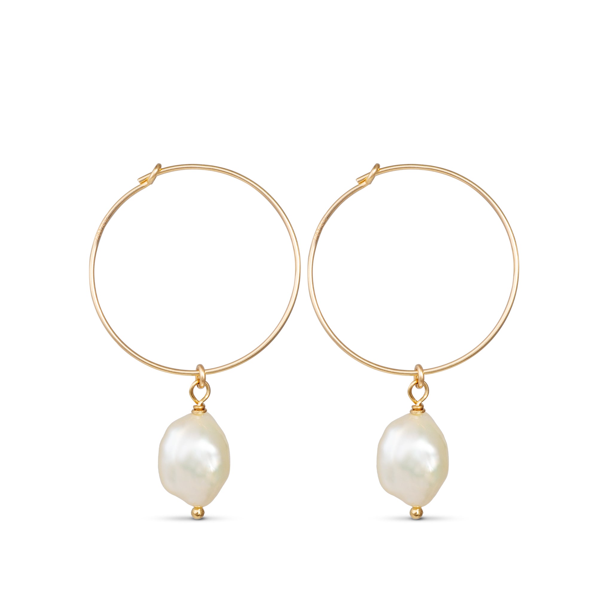 Mila - Peacock Freshwater Pearl Earrings Small – Lunar James