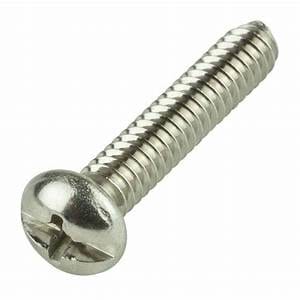 1/4-20 X 1/2" Zinc Finish Phillips Pan Head Machine Screw