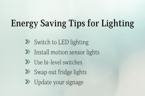 energy saving tips for lighting