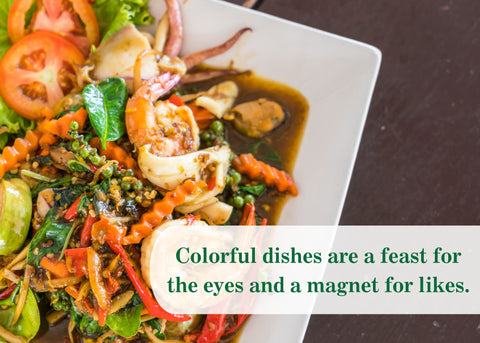 colorful dishes are a feast for the eyes and a magnet for likes