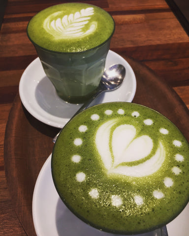 Matcha cappuccino koffiebar Philimonius Aalst