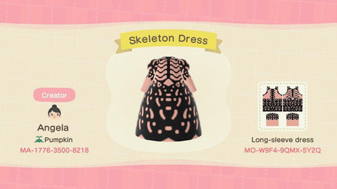 Animal Crossing Skeleton Dress