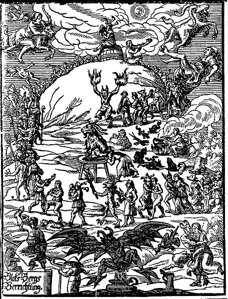 Praetorius Blocksberg Verrichtung. Witches’ Sabbath by Johannes Praetorius. 