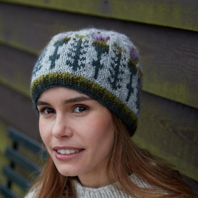 Thistle Repead Pattern Beanie Hat