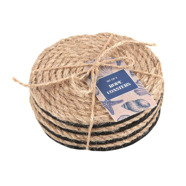 Coastal Charm Rope Coaster Set