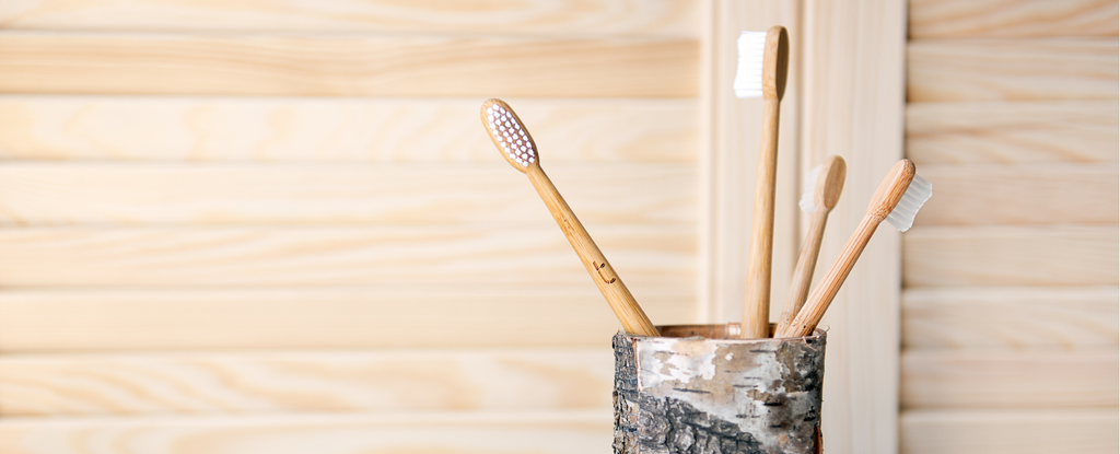 Eco-friendly bamboo toothbrushes