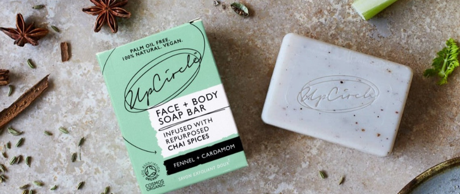 Fennel & Cardamom natural soap bar from UpCircle