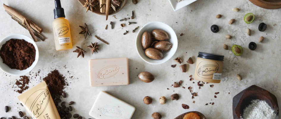 Sustainable beauty packaging from UpCircle beauty