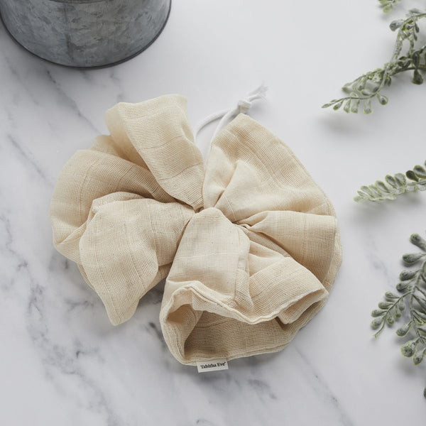 Organic cotton pouf by Tabitha Eve