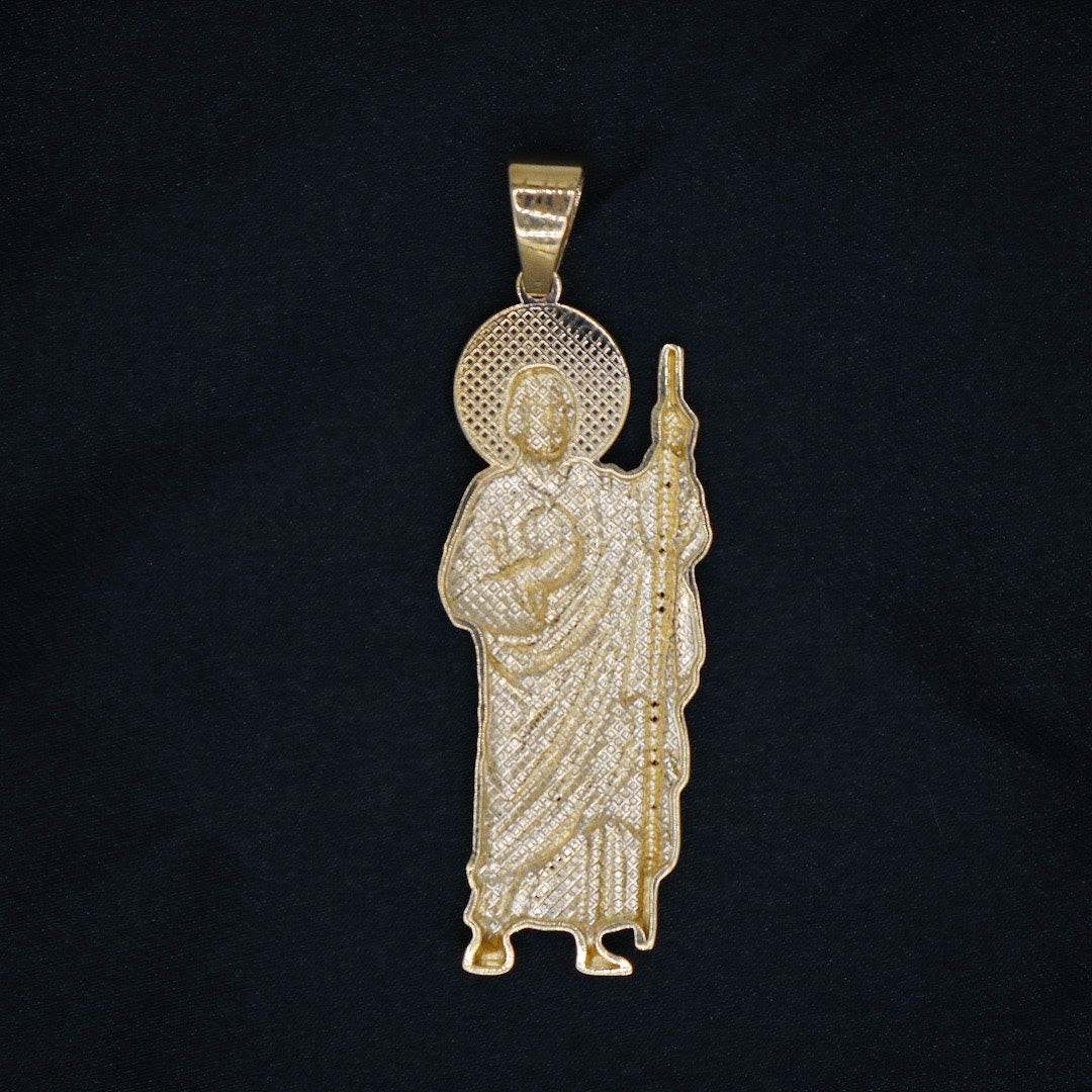 san judas pendant 14k